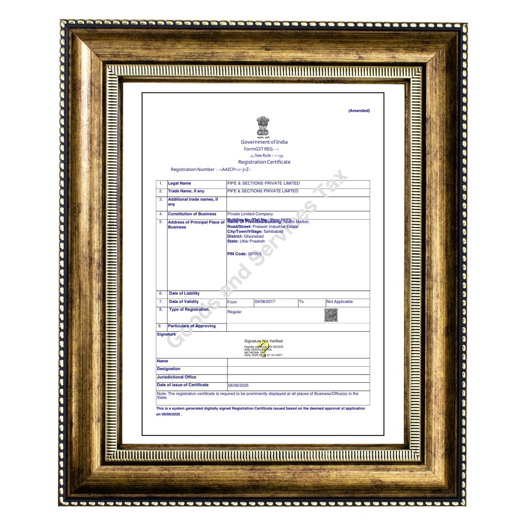 Material Test Certificate