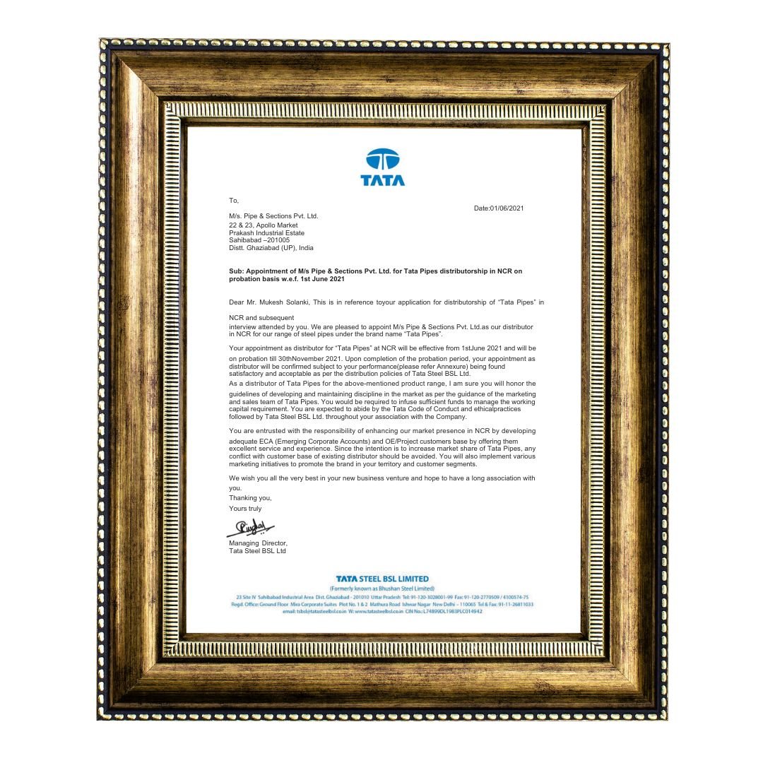 Material Test Certificate